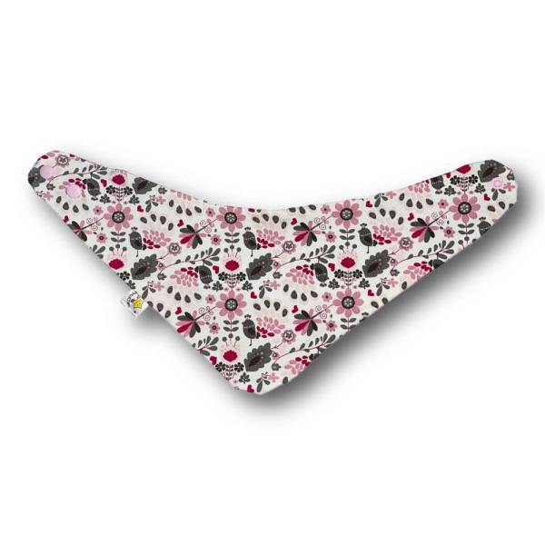 Wende Halstuch Vögel und Blumen